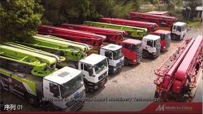 Used concrete pump yard
