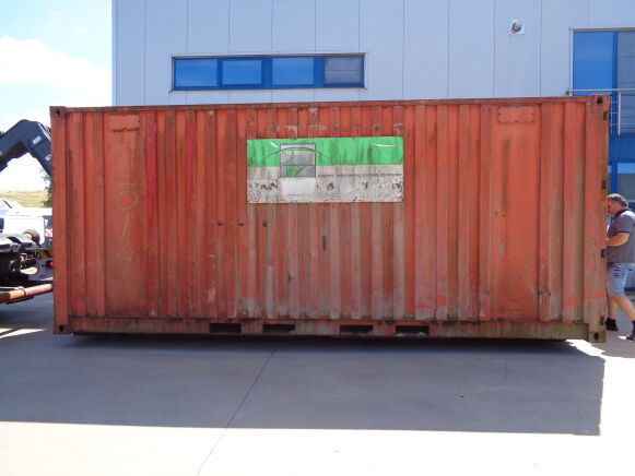 zeecontainer 20 voet met optrekslede Container - 20 Fuß