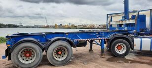 Dennison 2x in stock 20 ft tipping double tyres - steel suspension - dies Containerauflieger