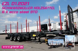 neuer Schwarzmüller Y serie /RUNGENSATTEL HOLZ ECCO STEEL 9to /6x Holztransporter Auflieger