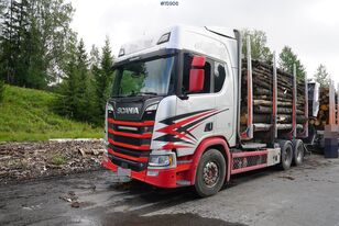 Scania R650 6x4 timber truck with crane Holztransporter LKW