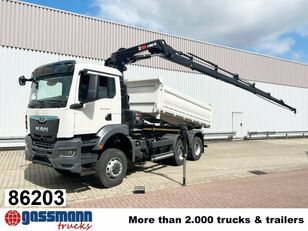 neuer MAN TGS 33.430 6x6 BB CH mit Kran Hiab X-HiDuo 228 Muldenkipper