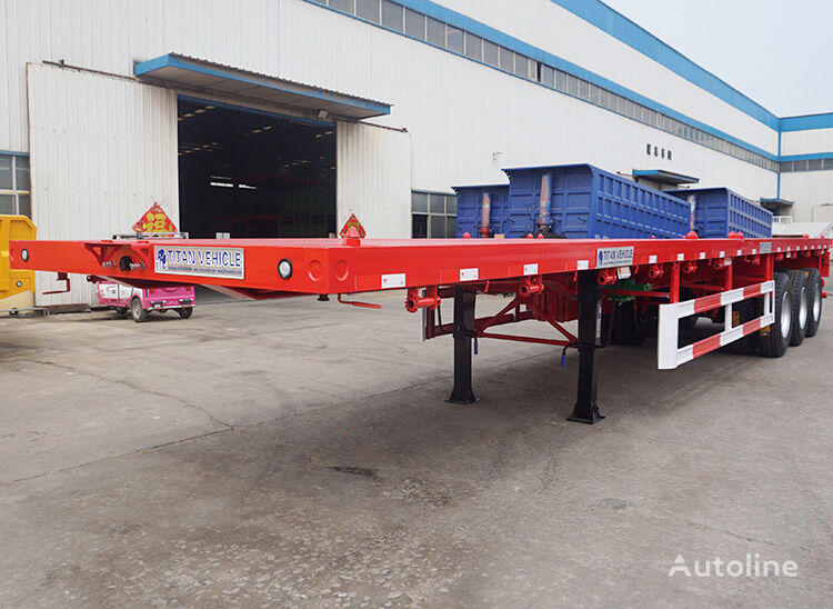 neuer TITAN 3 Axle Semi Flatbed Trailer 40Ft for Sale -F Pritschenauflieger